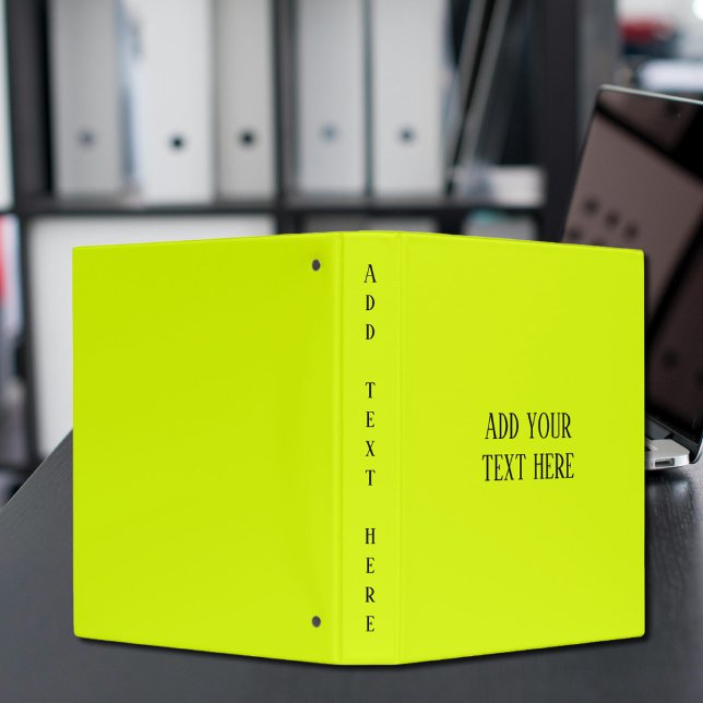 fluorescent yellow - add text binder (Creator Uploaded)