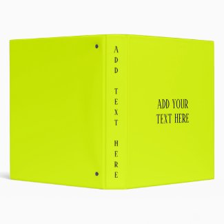 fluorescent yellow - add text binder