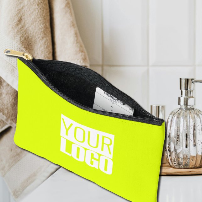  Fluorescent  yellow - add your  logo  Accessory Pouch (Creator Uploaded)
