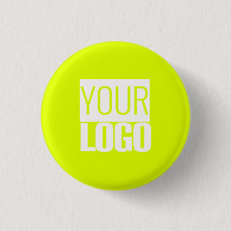 fluorescent yellow - add your logo button
