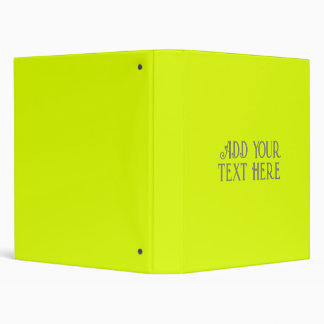 fluorescent yellow binder