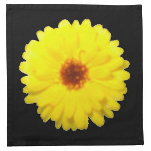 Fluorescent Yellow Marigold Napkin