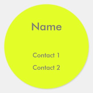 fluorescent yellow -personalized 