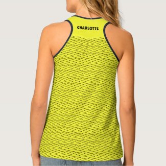 Fluorescent Yellow Zigzag Neon