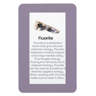 Fluorite Crystal Gemstone Meaning Jewelry Display Magnet