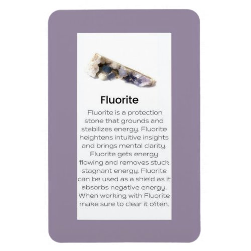 Fluorite Crystal Gemstone Meaning Jewelry Display  Magnet