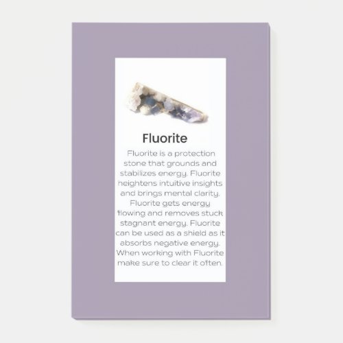 Fluorite Crystal Meaning Jewelry Display Gemstone  Post_it Notes