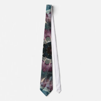 Fluorite star symbol neck tie