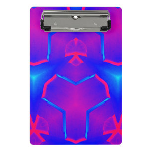 Fluoro Blue and Pink Mini Clipboard
