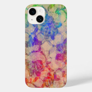 Fluoro Lace Roses Case-Mate iPhone 14 Case