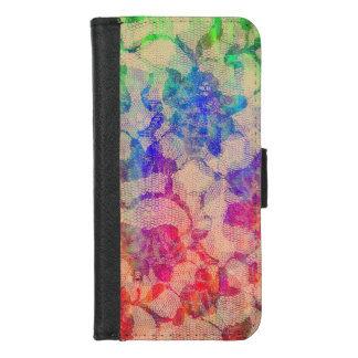Fluoro Lace Roses  iPhone 8/7 Wallet Case