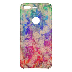 Fluoro Lace Roses Uncommon Google Pixel Case