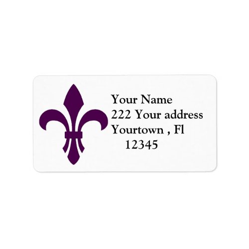 Flur_de_lis  Address Label