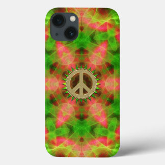 Fluro Hexagon Gold Peace Sign iPad Air Case