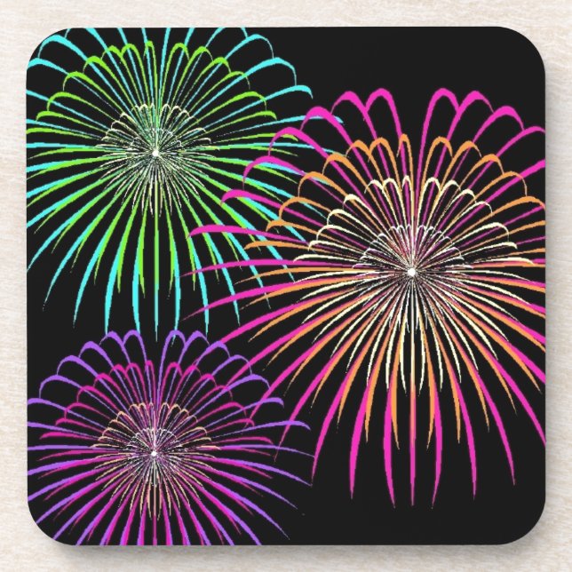 Flurry of Colors - Drink Coaster (Front)