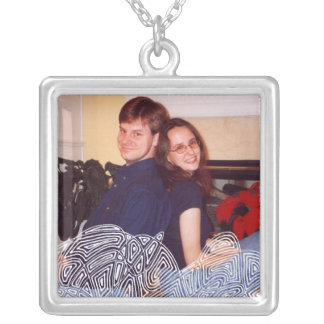 Flurry Photo Template Silver Plated Necklace