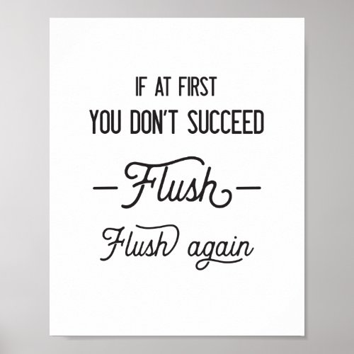 Flush Flush Again Poster