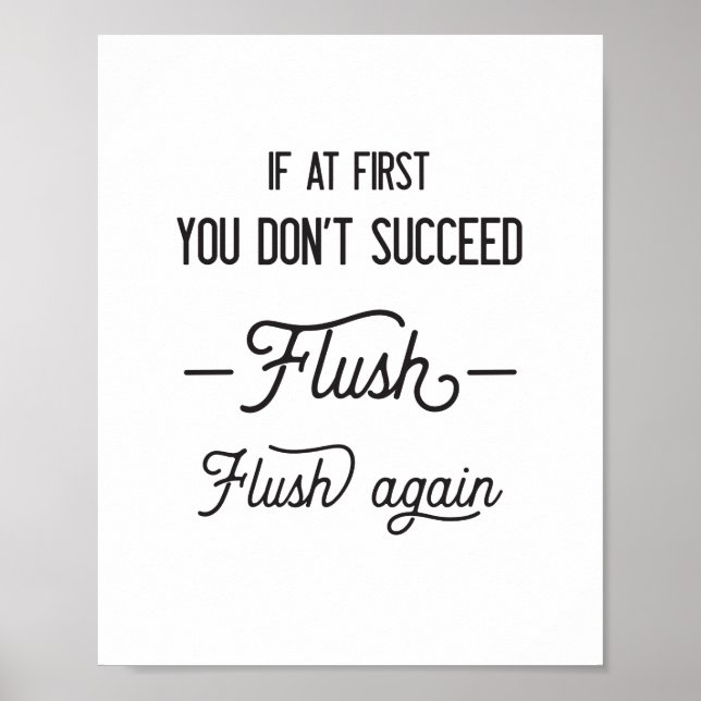 Flush, Flush Again Poster (Front)