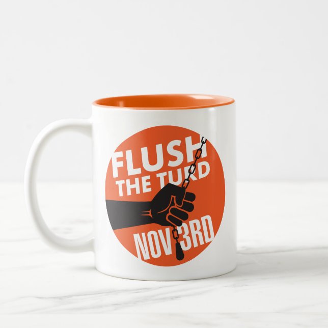 Flush the T*** Nov 3rd Mug (Left)