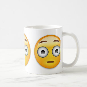 Flushed Face Emoji Coffee Mug