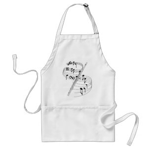 Flute Adult Apron