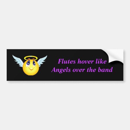Flute Angel Bumper Sticker