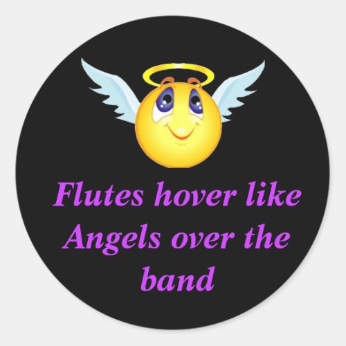 Flute Angel Sticker