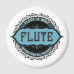 Flute Best Music Note Circle Magnet