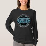 Flute Best Music Note Circle T-Shirt