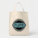 Flute Best Music Note Circle Tote Bag