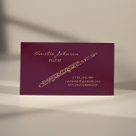 Flute Burgundy Elegant Professional Business Card at Zazzle