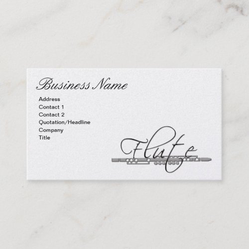 Flute Business Card