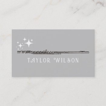 Flute Business Card by musickitten at Zazzle