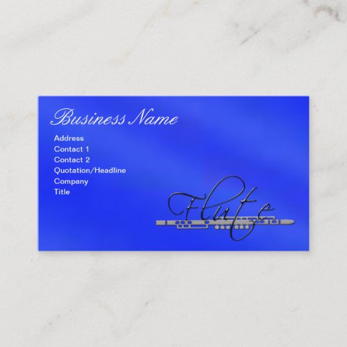 Flute Business Card