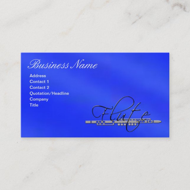 Flute Business Card (Front)