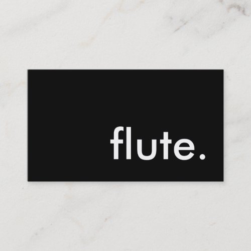 flute business card