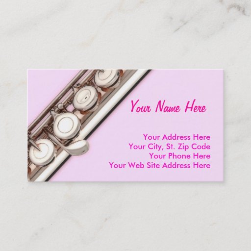Customizable Flute Business Cards
