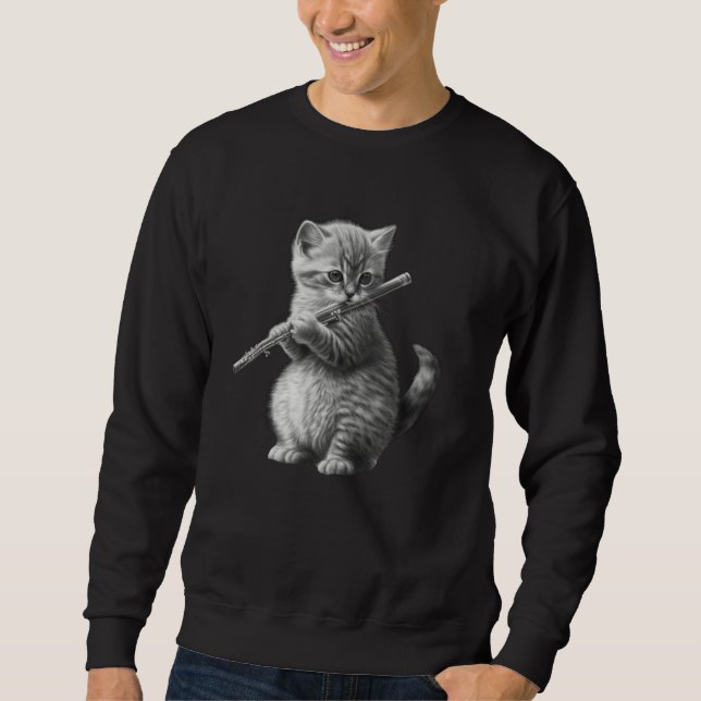 Flute Cat 2 Sweatshirt (Front)