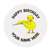Flute Chick Edible Frosting Rounds (Front)