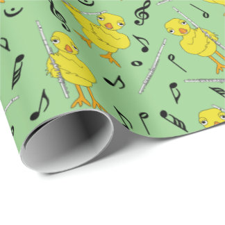 Flute Chick Flute Music Notes Tank Top Wrapping Paper