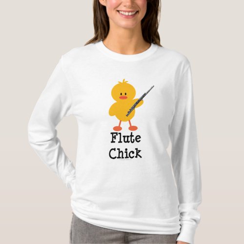 Flute Chick Hoodie T_Shirt