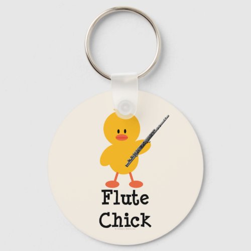 Flute Chick Keychain