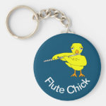 Flute Chick Keychain