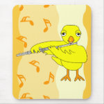 Flute Chick Pattern Mouse Pad