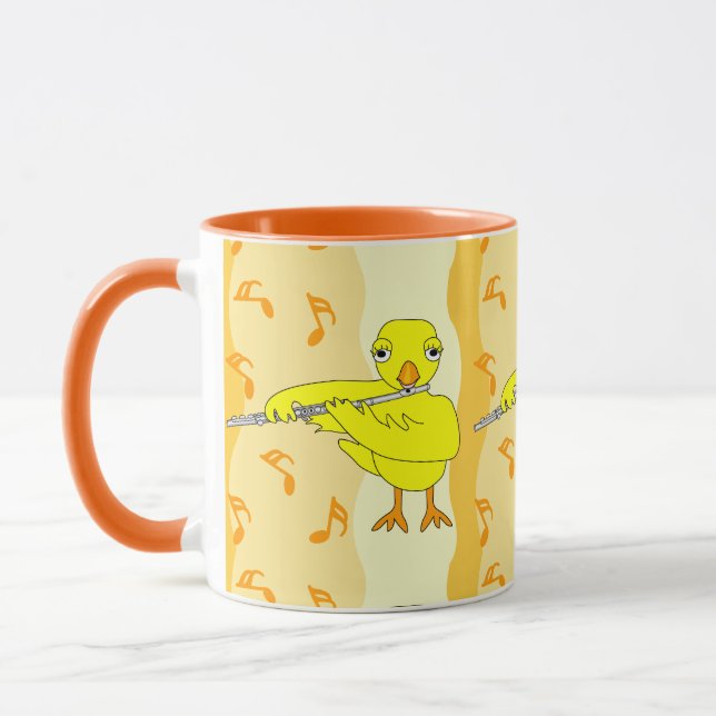 Flute Chick Pattern Mug (Left)