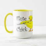 Flute Chick Text Mug