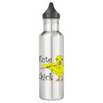 Flute Chick Text Stainless Steel Water Bottle