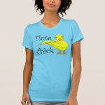 Flute Chick Text T-Shirt