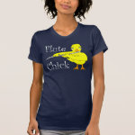 Flute Chick Text T-Shirt
