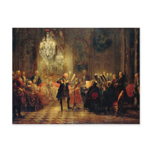 Flute Concert with Frederick the Great Postcard